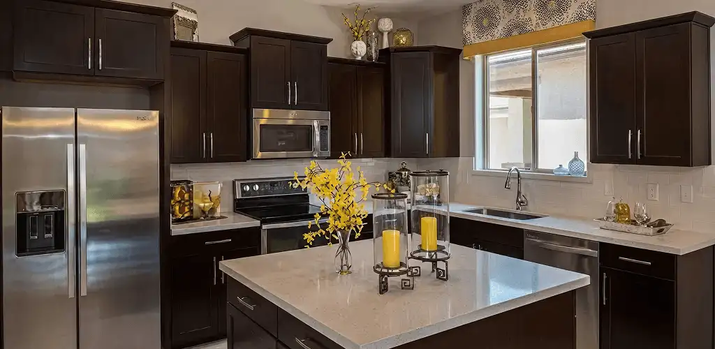 Cabinet painting results with freshly painted kitchen cabinets in Cape Coral, FL
