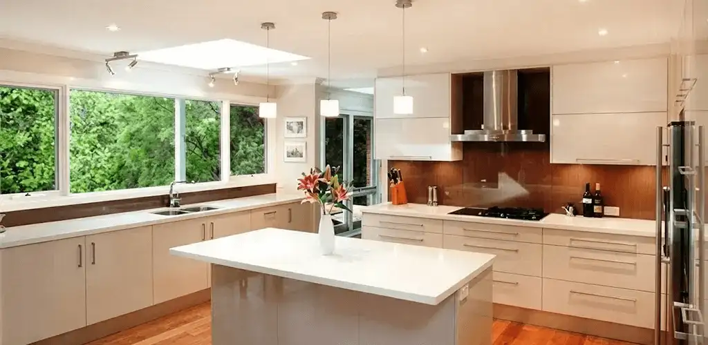 Kitchen cabinet refacing and remodel results in a modern kitchen in Cape Coral, FL