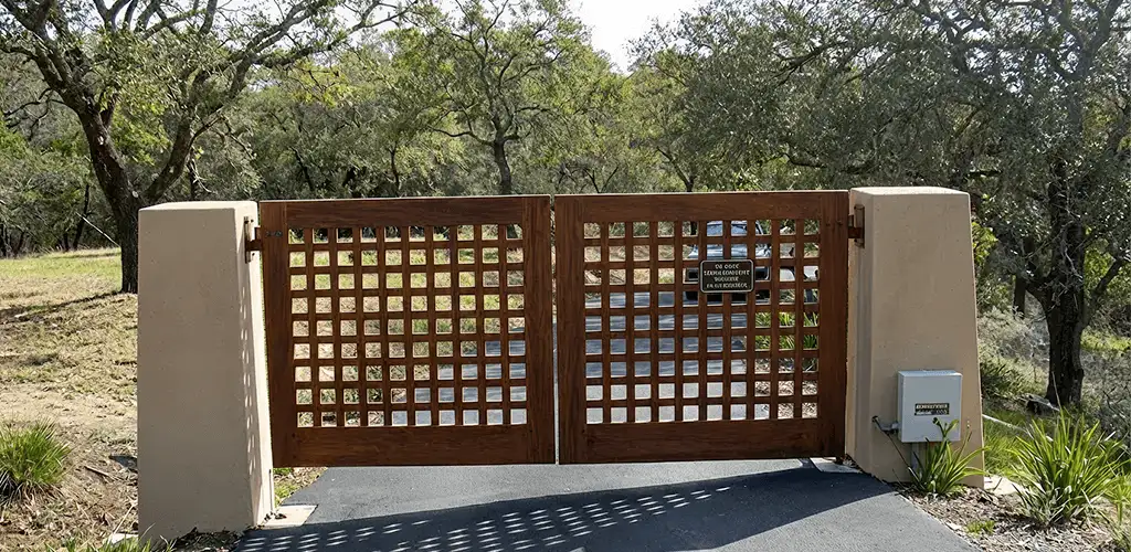 Driveway gate installation for a residential property in Cape Coral, FL