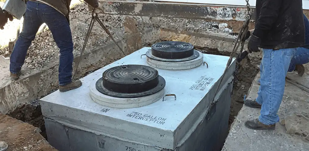 Grease trap installation for a commercial property drainage system in Cape Coral, FL